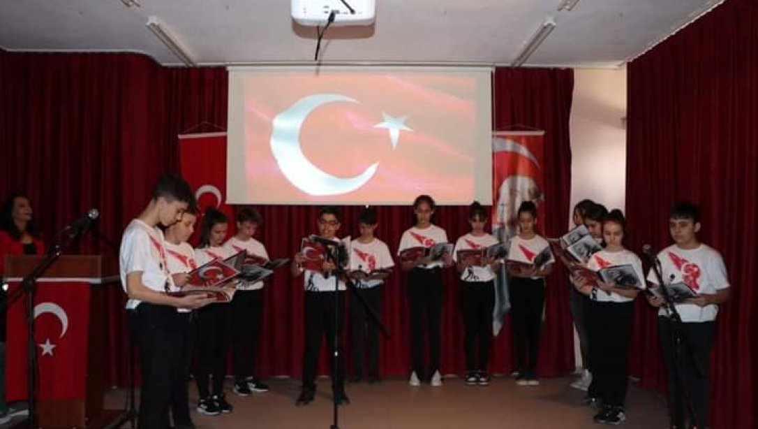 12 Mart İstiklal Marşımızın Kabulü ve Mehmet Akif ERSOY'u Anma Töreni Gerçekleştirildi